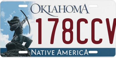 OK license plate 178CCV