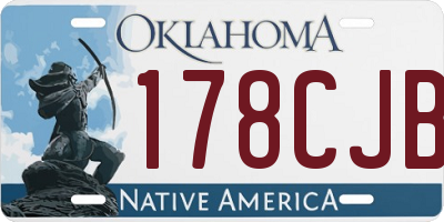 OK license plate 178CJB
