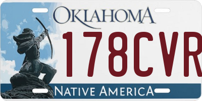 OK license plate 178CVR