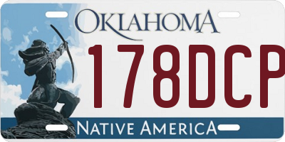OK license plate 178DCP
