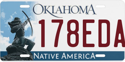 OK license plate 178EDA