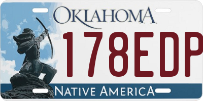 OK license plate 178EDP