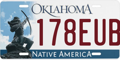 OK license plate 178EUB