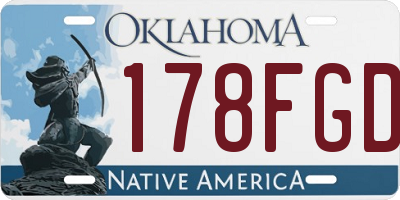 OK license plate 178FGD