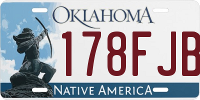 OK license plate 178FJB