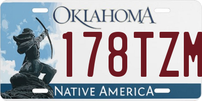 OK license plate 178TZM