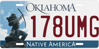 OK license plate 178UMG