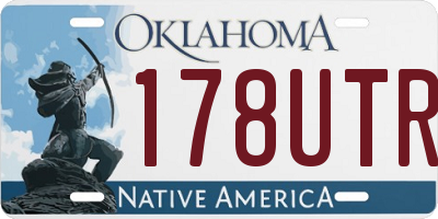 OK license plate 178UTR