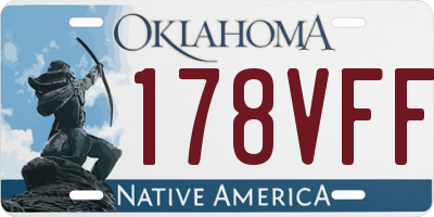 OK license plate 178VFF