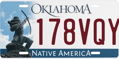 OK license plate 178VQY