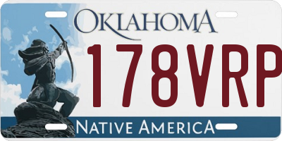 OK license plate 178VRP
