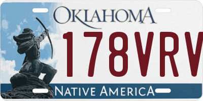 OK license plate 178VRV