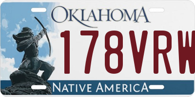 OK license plate 178VRW