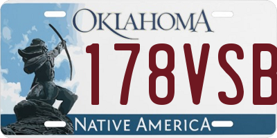 OK license plate 178VSB