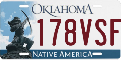 OK license plate 178VSF
