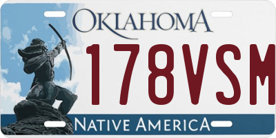 OK license plate 178VSM
