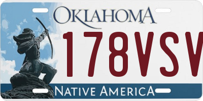 OK license plate 178VSV