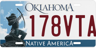 OK license plate 178VTA
