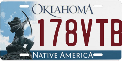 OK license plate 178VTB