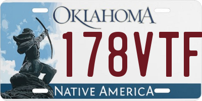 OK license plate 178VTF