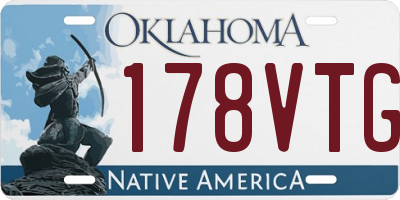 OK license plate 178VTG