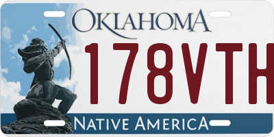 OK license plate 178VTH