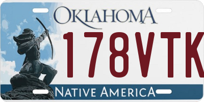 OK license plate 178VTK