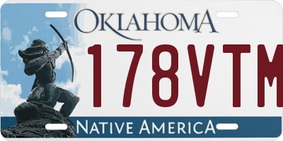 OK license plate 178VTM