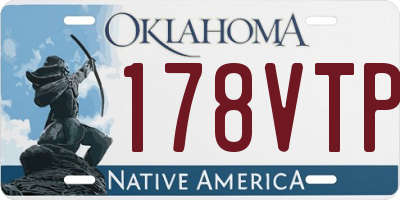 OK license plate 178VTP