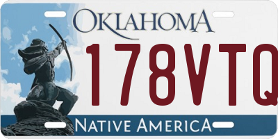 OK license plate 178VTQ