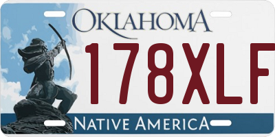OK license plate 178XLF