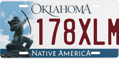 OK license plate 178XLM