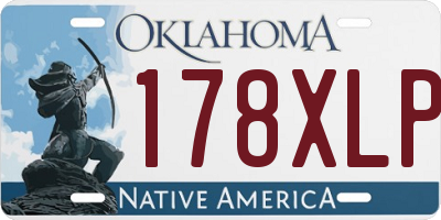 OK license plate 178XLP