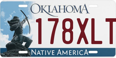 OK license plate 178XLT