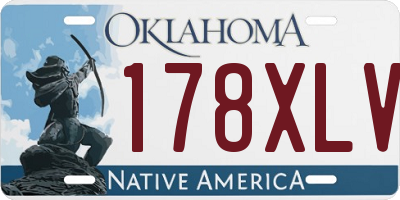 OK license plate 178XLV