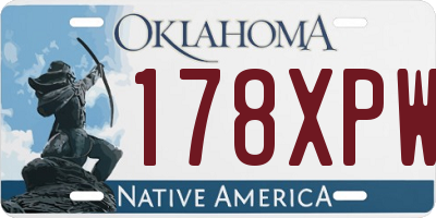OK license plate 178XPW