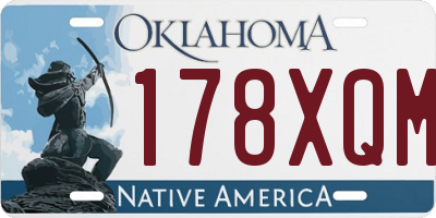 OK license plate 178XQM