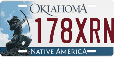 OK license plate 178XRN