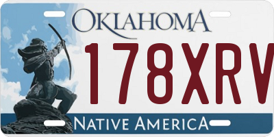 OK license plate 178XRV