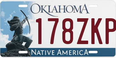 OK license plate 178ZKP