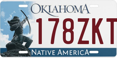 OK license plate 178ZKT