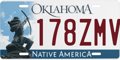 OK license plate 178ZMV