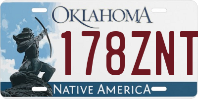 OK license plate 178ZNT