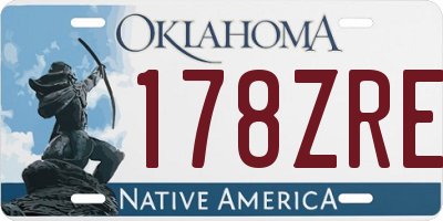 OK license plate 178ZRE
