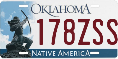 OK license plate 178ZSS