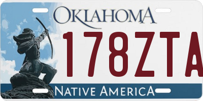 OK license plate 178ZTA