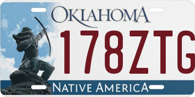 OK license plate 178ZTG