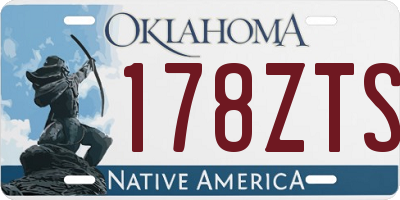OK license plate 178ZTS