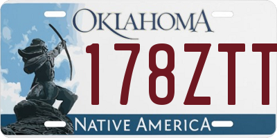 OK license plate 178ZTT