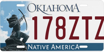 OK license plate 178ZTZ